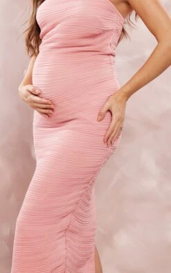 Maternity Baby Pink Bandeau Ruched Midaxi Dress 10 Maternity Baby Pink Bandeau Ruched Midaxi Dress -Goremje Style 0648a8cde8e2ef39e00c07c825d9e57454d527bc cnd3075 4