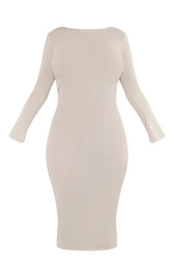 Shape Stone Knit Low Back Long Sleeve Maxi Dress -Goremje Style 0700d50592bf4f131d78ee4594cc7cb5f0c9a3ac cnd2537 5