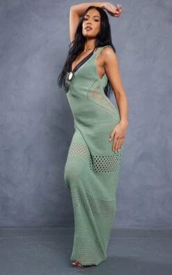 Tall Olive Crochet Plunged Maxi Dress -Goremje Style 0863b3181c2ea142b40c5b029f3a3ed3e8819805 cmw6872 4