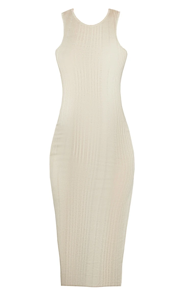 Maternity Sage Brushed Rib Racer Midaxi Dress 7 Maternity Sage Brushed Rib Racer Midaxi Dress - Image 5