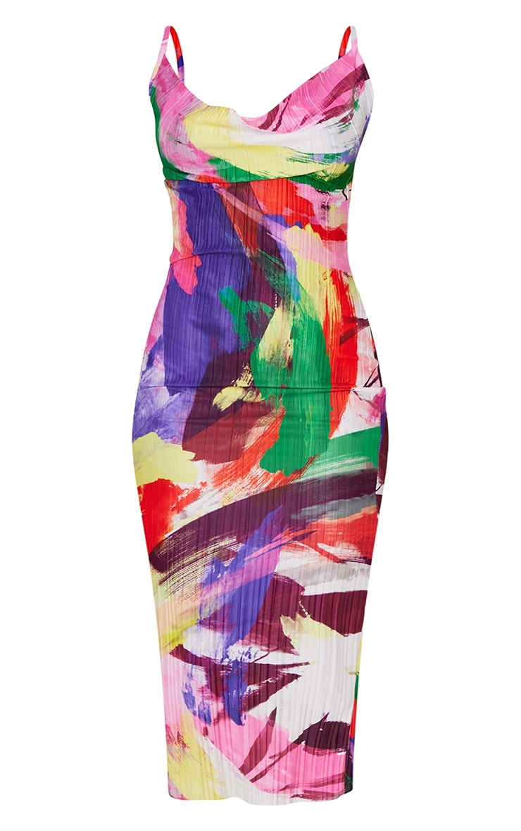 Tall Multi Plisse Strappy Midi Dress 7 Tall Multi Plisse Strappy Midi Dress - Image 5