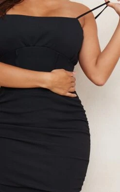 Shape Black Ruched Bust Midi Dress -Goremje Style 0d5c2abfaefd67a0e4168a4e499d4bc343765c4d cna2834 4