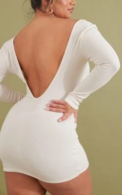 Shape Beige Rib Long Sleeve Scoop Back Bodycon Dress 10 Shape Beige Rib Long Sleeve Scoop Back Bodycon Dress -Goremje Style 0dde166fd66adb49ed87057f1a55efc8aa694856 cnc4554 4