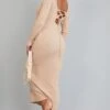 Maternity Oatmeal Knitted Midaxi Tie Back Bodycon Dress -Goremje Style 0f5be206ccdcbbf7567ead173c27dbf45dad4352 cna5400 1