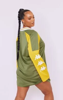 Kappa Plus Khaki Varsity T-shirt Dress -Goremje Style 119e56fa36f8910435668fe36dc0fba664d9e748 cnd8319 3