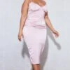 Plus Dusty Pink Ruched Bust Satin Midi Dress -Goremje Style 12d94698ebdce6adcdf76740882b8e7124d62805 cnd4873 3