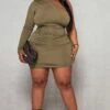 Plus Khaki Longsleeve One Shoulder Bodycon Dress -Goremje Style 12daa1679cc86765d879c56e1ae4cb7e9ec83ef7 cnc9663 1