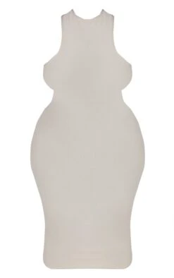 Plus Stone Soft Touch Racer Neck Bodycon Dress -Goremje Style 137362a74b79f7a392f0079dbb656275839ecfc2 cnc9597 5
