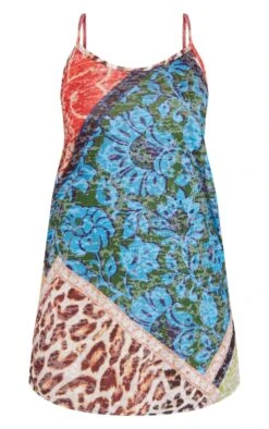 Petite Multi Paisley Print Strappy Swing Dress -Goremje Style 161630a0f0942f61241088c65a1caa176b775c2a cne8219 5