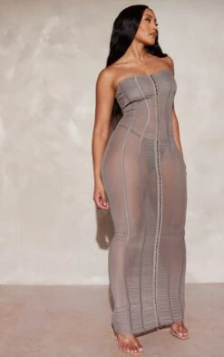Shape Grey Mesh Seam Detail Maxi Dress -Goremje Style 168e8f50835836ce97f3ce537a445a74fe40de6a cnd5194 3