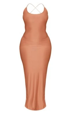 Shape Clay Strappy Back Slinky Ruched Bum Midaxi Dress -Goremje Style 201a3f0569e67c361b5465f6a5af9d77396b0346 cne0492 5