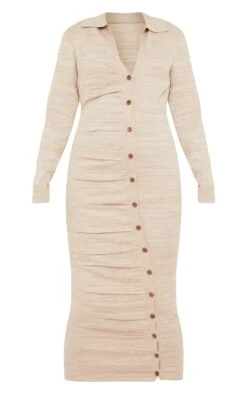 Maternity Stone Knitted Asymmetric Buttons Ruched Bump Midi Dress 11 Maternity Stone Knitted Asymmetric Buttons Ruched Bump Midi Dress -Goremje Style 209adf3ab50af50931145c80315784e602631349 cms8021 6