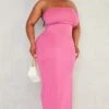 Plus Hot Pink Crepe Neck Detail Maxi Dress -Goremje Style 20d9a87ab9af7ae8d6d3f6d55836a030d0061d81 cnd4972 1
