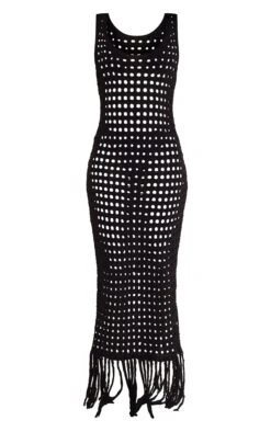 Tall Black Tassel Hem Crochet Maxi Dress -Goremje Style 28931b0d812ebb93ed8a9874f3009ea03f7a6a97 cmw6870 6