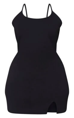 Plus Black 2 In 1 Strappy Split Front Shift Dress -Goremje Style 2acf5883b9e53316e388fd46a67c03a6e9cc5687 cml2259 6