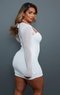 Shape Cream Mesh Corset Cut Out Bodycon Dress -Goremje Style 2c16929cdd9ba6651eb67dec9b41d0628ec0a67a cnc8800 2