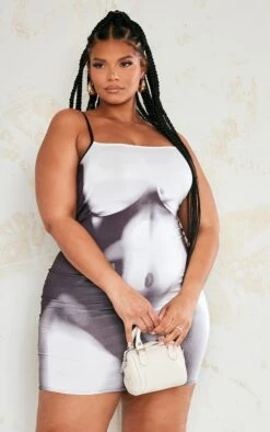 Plus Black Body Print Strappy Bodycon Dress 9 Plus Black Body Print Strappy Bodycon Dress -Goremje Style 2cbe953aa598dc4bcfbc1cbf7544f2f44d540995 cne0662 3
