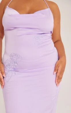 Plus Lilac Halterneck Satin Embroidered Maxi Dress -Goremje Style 30edf5045783fd63870b88c7a04382df5218b973 cne0715 4