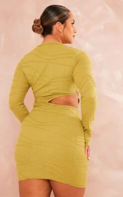 Shape Olive Textured Jersey Cut Out Bodycon Dress 8 Shape Olive Textured Jersey Cut Out Bodycon Dress -Goremje Style 3165350e92350a42a271235baa3b131a1a561539 cne3624 2