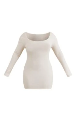 Shape Beige Rib Long Sleeve Scoop Back Bodycon Dress 11 Shape Beige Rib Long Sleeve Scoop Back Bodycon Dress -Goremje Style 377a60a47f88b77ad2835d187425cbf0d3b66c67 cnc4554 5