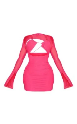 Shape Hot Pink Mesh Lace Up Detail Overlay Bodycon Dress 11 Shape Hot Pink Mesh Lace Up Detail Overlay Bodycon Dress -Goremje Style 390e03aa976bae58a56fc0ddd1cae28e1b53d256 cmy6966 6