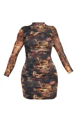 Shape Renaissance Print High Neck Mesh Bodycon Dress -Goremje Style 394d829c45bbcbb1fa21ce675ef0e841a82d4612 cmk4674 6