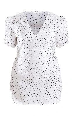 Plus White Polka Dot Puff Sleeve Tea Dress -Goremje Style 4003fbb0f4095051fe0224e4714fe7f674ccbe93 cnd5038 5