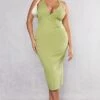 Plus Olive Pleated Bust Midi Dress -Goremje Style 415d23b9cc8fee69e04448415148edff8913e2e0 cnc7299 1