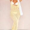 Shape Yellow Crochet Knit Halterneck Open Back Maxi Dress -Goremje Style 426c64a7770295b6e5ef62233f6d60ad4456b71d cne3650 1