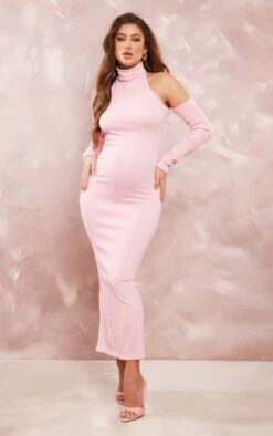 Maternity Light Pink Contour Rib Cut Out Maxi Dress -Goremje Style 4325036e51b35026e63400c3627fe09db3a2bb1a cnd3255 1