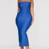 Shape Navy Textured Bandeau Midaxi Dress -Goremje Style 47dd1f7b3f82d792628f81071349d128dc2fdf17 cnd0579 1