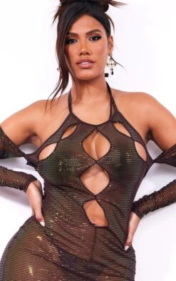Shape Chocolate Brown Glitter Mesh Cut Out Front Bardot Sleeve Bodycon Dress 10 Shape Chocolate Brown Glitter Mesh Cut Out Front Bardot Sleeve Bodycon Dress -Goremje Style 4a394aec856d7a957c995b3cd5c1321726334914 cnb7607 4