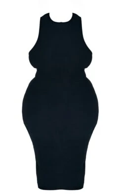 Plus Black Soft Touch Racer Neck Bodycon Dress -Goremje Style 4bf38c1d4c2e855faf7c6de3a3d0819e5b71b229 cnc9596 5