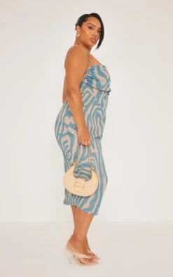 Plus Dusty Blue Tiger Printed Chiffon Drape Detail Midi Dress 9 Plus Dusty Blue Tiger Printed Chiffon Drape Detail Midi Dress -Goremje Style 51ad650f64016401de7afde79f58a7c954341911 cnd4868 3