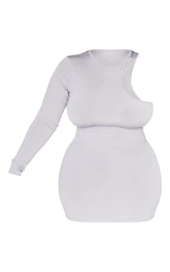 Plus Grey Cut Out One Shoulder Bodycon Dress 11 Plus Grey Cut Out One Shoulder Bodycon Dress -Goremje Style 51b3b8cf86fc35344772b46bba40374fe76182db cnd2482 5
