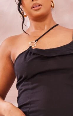 Plus Black Linen Look Asymmetric Strap Midi Dress -Goremje Style 533f551dca3774c54c1f0ed9b699a7d022eff40c cnd4925 4