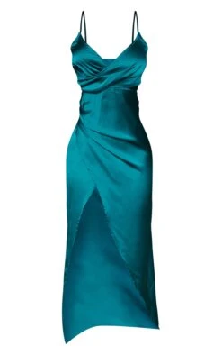 Petite Emerald Green Satin Wrap Detail Maxi Dress 13 Petite Emerald Green Satin Wrap Detail Maxi Dress -Goremje Style 599eae115e3be1e7954af09b19bd03453e291ffc cme0722 6
