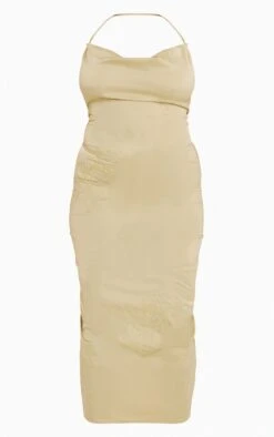 Plus Green Halterneck Satin Embroidered Maxi Dress -Goremje Style 5b7d3bc13f0f7ba49ba6b8b7596dd8c1da3044bb cne0714 5