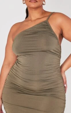 Plus Khaki Ruched One Shoulder Bodycon Dress 8 Plus Khaki Ruched One Shoulder Bodycon Dress -Goremje Style 5d0be79cb126b8fe8f149ccbc0debacd6a84b9e9 cnd2489 4