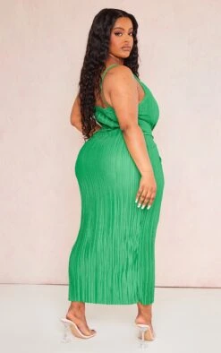 Plus Green Abstract Plisse Strappy Midi Dress 8 Plus Green Abstract Plisse Strappy Midi Dress -Goremje Style 5de2a2b96d0cde87a77f0a8ce6e2922848d347a7 cne5245 2