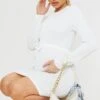 Maternity Cream Tie Waist Mini Dress -Goremje Style 64e95e96469b72763b485c2480bb71ce558cbf0c cmq9886 1