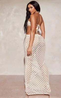 Shape New Nude Ring Detail Cut Out Crochet Maxi Dress -Goremje Style 68eb4a1941ff7d5baad5cfa085edaae743e18285 cne0504 2