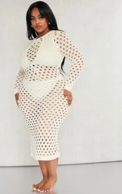 Plus Stone Circle Knitted Beach Dress -Goremje Style 6ca33ff10ea06b578441a412b860e29712a49419 cnc9649 3