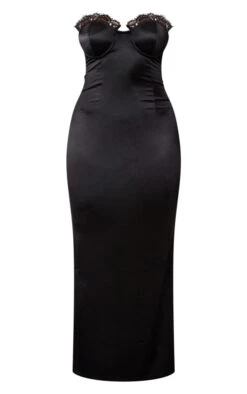 Shape Black Satin Lace Trim Tie Back Maxi Dress -Goremje Style 6cd05dd269013968bcfbe439adde489364e55704 cnc4679 5