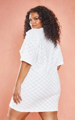 Plus Cream Check Towelling Shirt Dress 8 Plus Cream Check Towelling Shirt Dress -Goremje Style 6d00f7b3a7eafc06f238d62b937dcf600fc497bb cmy4205 3