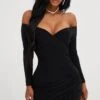 Shape Black Ruched Bardot Bodycon Dress 2 Shape Black Ruched Bardot Bodycon Dress -Goremje Style 6e050f0eee66c2fb3d27b8580f5f3540a625f98e CLT7756 1