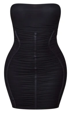 Shape Black Mesh Bandeau Ruched Bodycon Mini Dress 11 Shape Black Mesh Bandeau Ruched Bodycon Mini Dress -Goremje Style 70e47e0e97fc51fce193e141d6f6d262527a7f92 cnc8855 5
