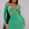 Shape Bright Green Slinky Lace Up Detail Bardot Bodycon Dress -Goremje Style 71805f06f994c58373a503492faf29d94f772fc6 cmy3315 1
