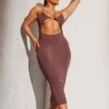 Shape Chocolate Brown Soft Rib Front Cut Out Midaxi Dress 1 Shape Chocolate Brown Soft Rib Front Cut Out Midaxi Dress -Goremje Style 75052805092b8a34492c38f57a6a5635ad240067 cmy0765 1