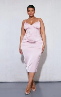 Plus Dusty Pink Ruched Bust Satin Midi Dress 10 Plus Dusty Pink Ruched Bust Satin Midi Dress -Goremje Style 77121a17ce02e0a3babcb5a5c936f916cc21e860 cnd4873 1